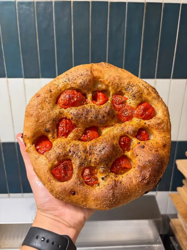 Focaccia con pomodorini